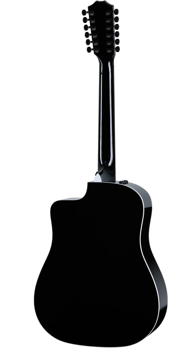 Taylor 250ce-BLK Plus Dreadnought 12-String Acoustic Electric Guitar - Black