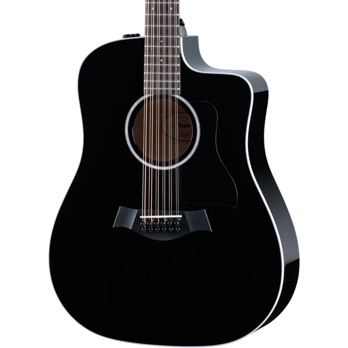 Taylor 250ce-BLK Plus Dreadnought 12-String Acoustic Electric Guitar - Black