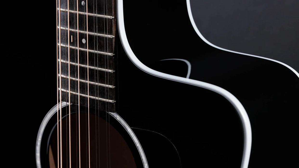 Taylor 250ce-BLK Plus Dreadnought 12-String Acoustic Electric Guitar - Black
