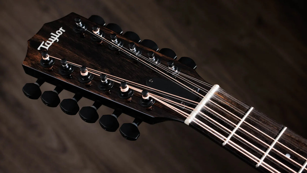 Taylor 250ce-BLK Plus Dreadnought 12-String Acoustic Electric Guitar - Black