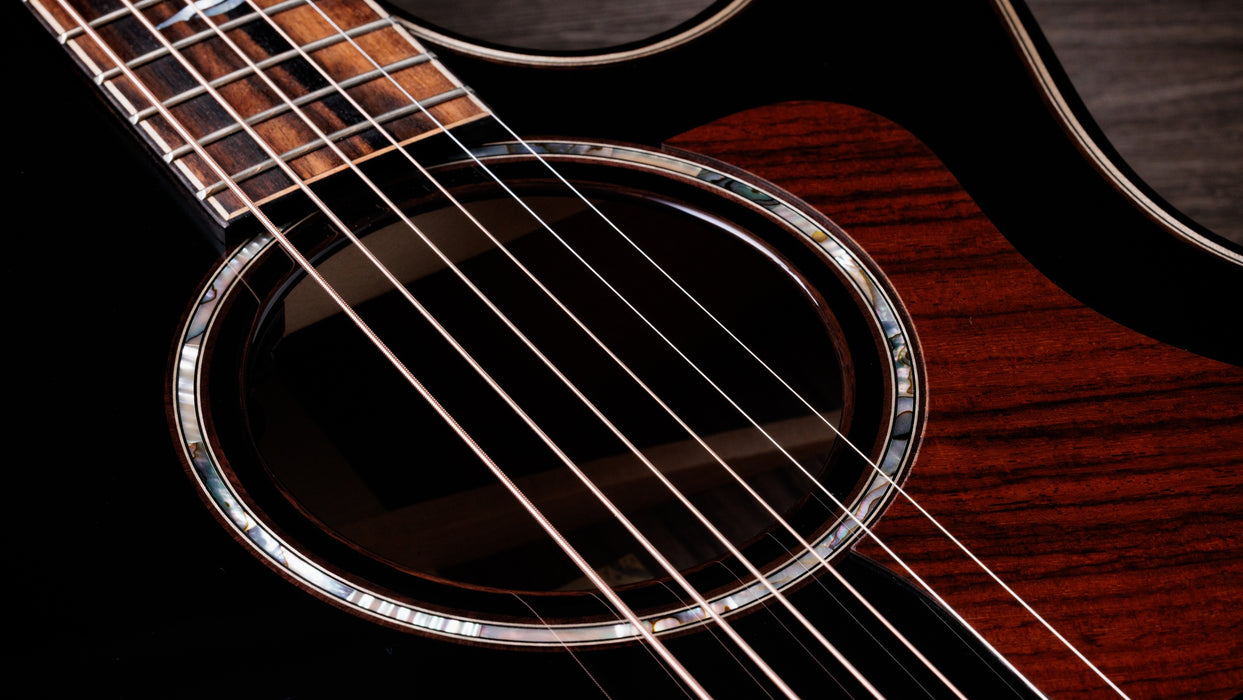 Taylor Next Generation Builder's Edition 814ce Blacktop Grand Auditorium Acoustic Electric Guitar - Indian Rosewood/Adirondack Spruce