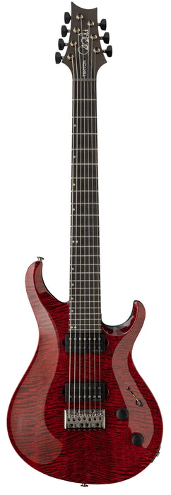 PRS Tekton SVN 7 String Electric Guitar - Bloodstone Red