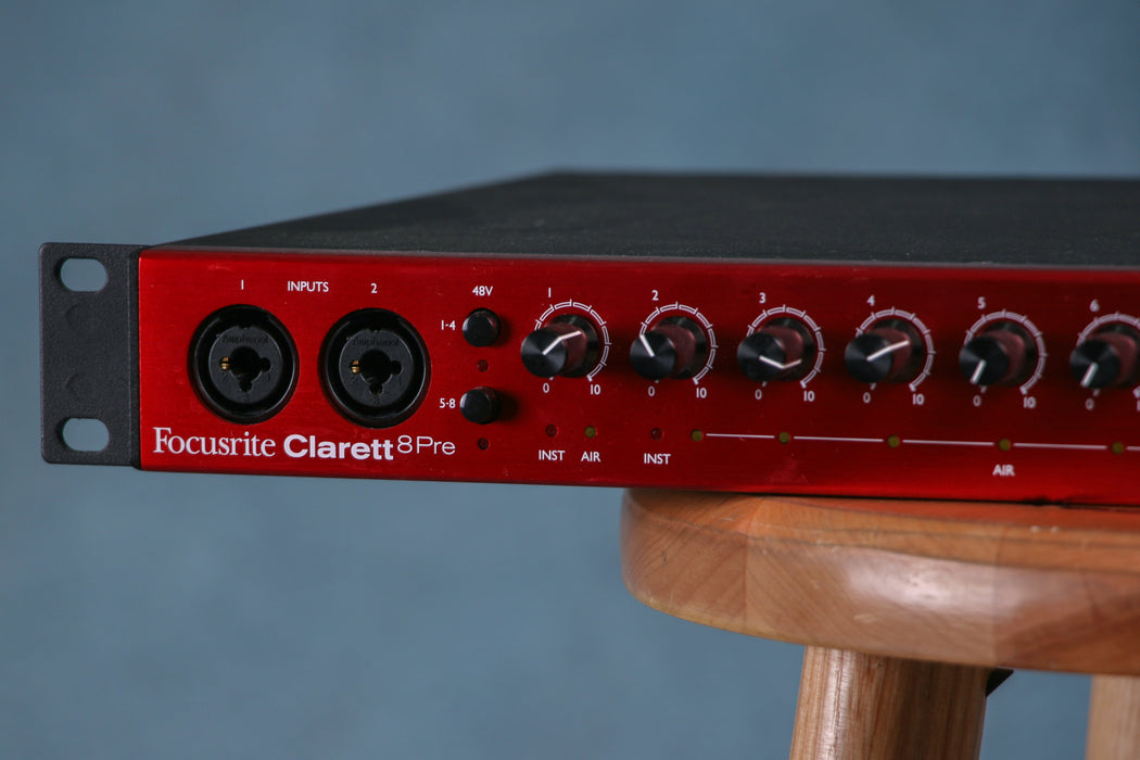 Focusrite Clarett 8Pre Rackmount Thunderbolt Interface - Preowned