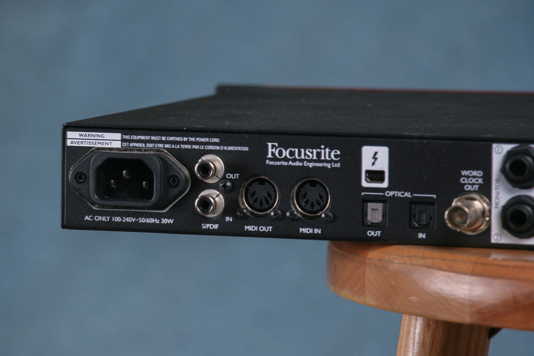 Focusrite Clarett 8Pre Rackmount Thunderbolt Interface - Preowned