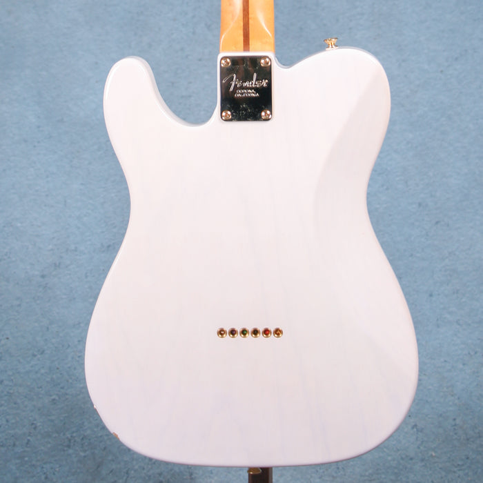 Fender American Select Limited Edition 2016 Lightweight Ash Telecaster Electric Guitar w/Case - White Blonde - Preowned