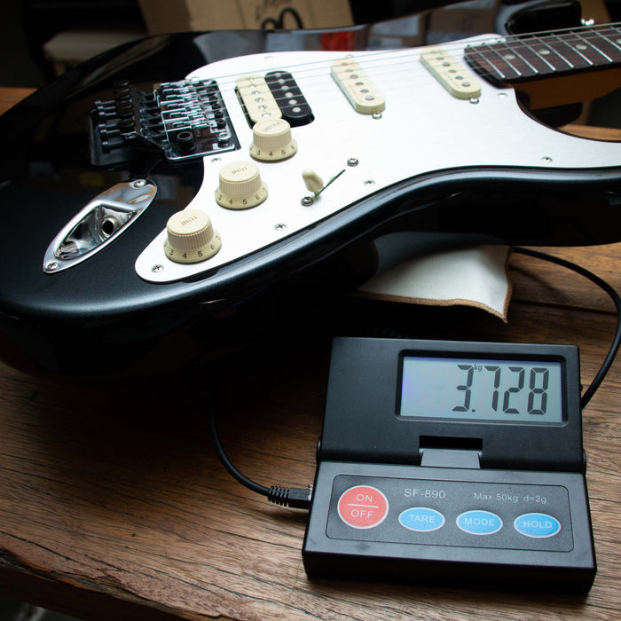 Fender American Ultra Luxe Stratocaster Floyd Rose HSS w/Case - Mystic Black - Preowned