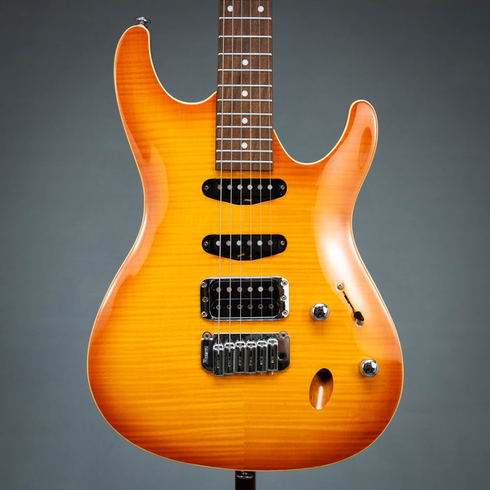 Ibanez SA260FM Electric Guitar w/Case - Amber Burst - Preowned