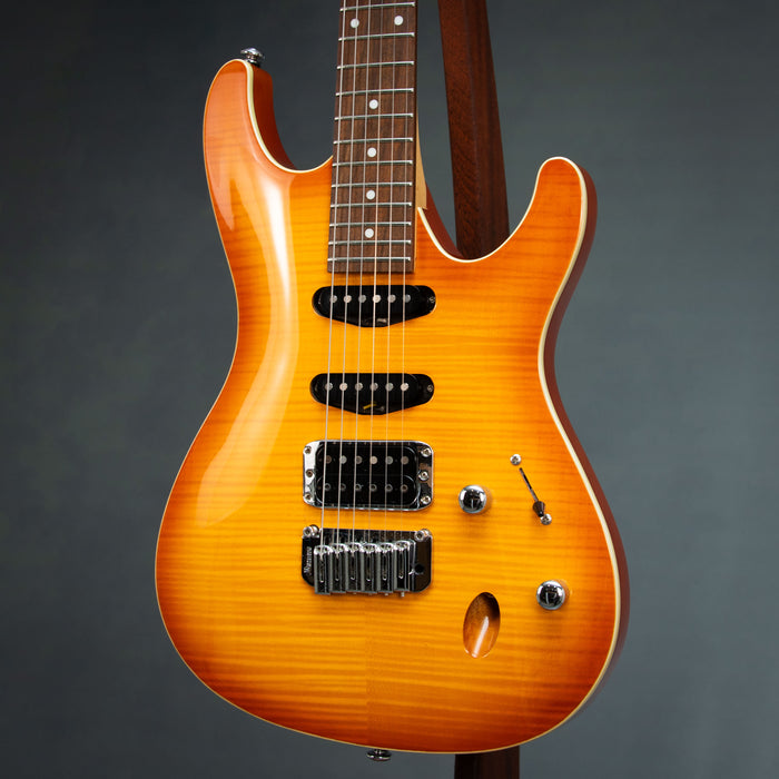 Ibanez SA260FM Electric Guitar w/Case - Amber Burst - Preowned
