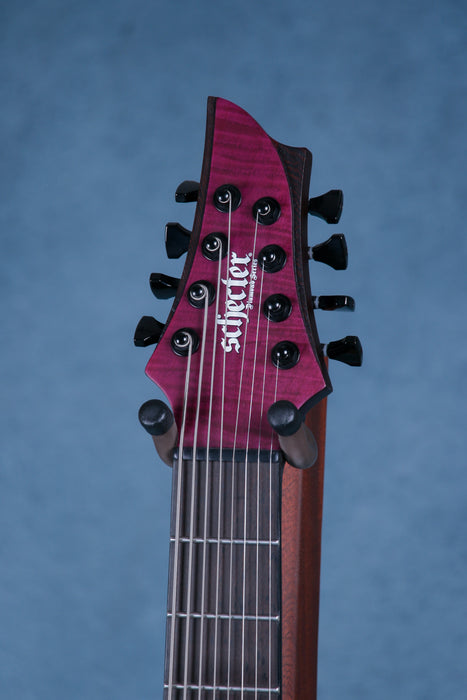 Schecter John Browne Signature Tao 8 String Electric Guitar - Satin Trans Purple - Preowned