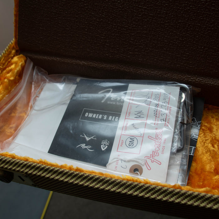 Fender 50th Anniversary American Stratocaster w/Case - 2 Colour Sunburst - Preowned