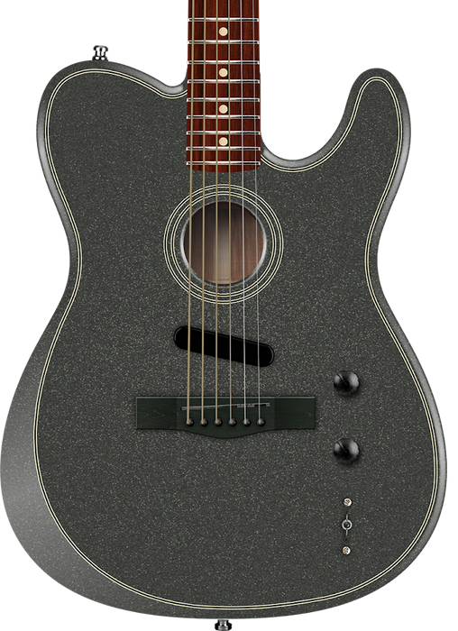 Fender FSR Acoustasonic Standard Telecaster - Charcoal Frost Metallic