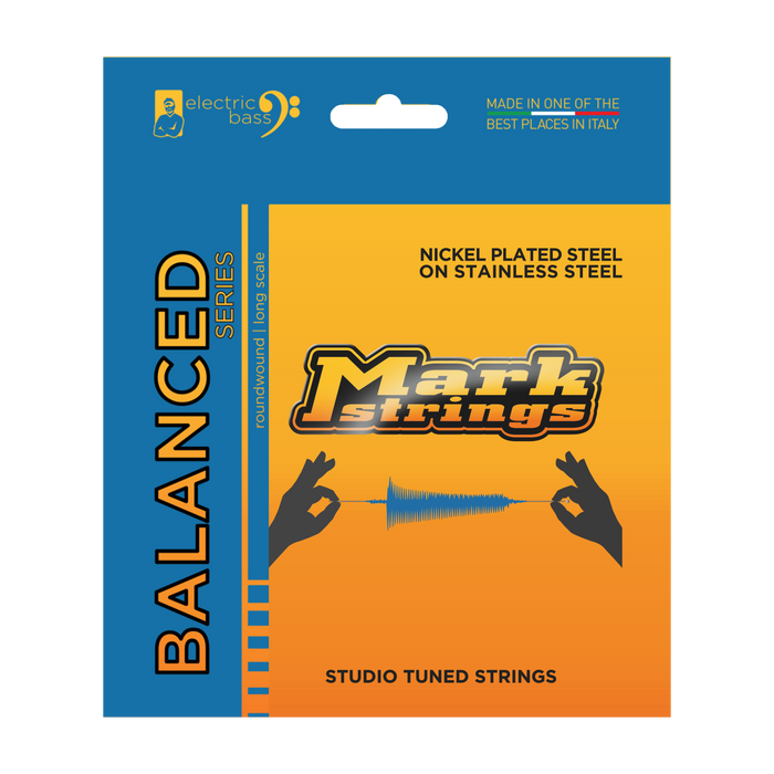 Markbass BALANCED Series 45-105 Nickel Plated Steel on Stainless Steel Bass String Set