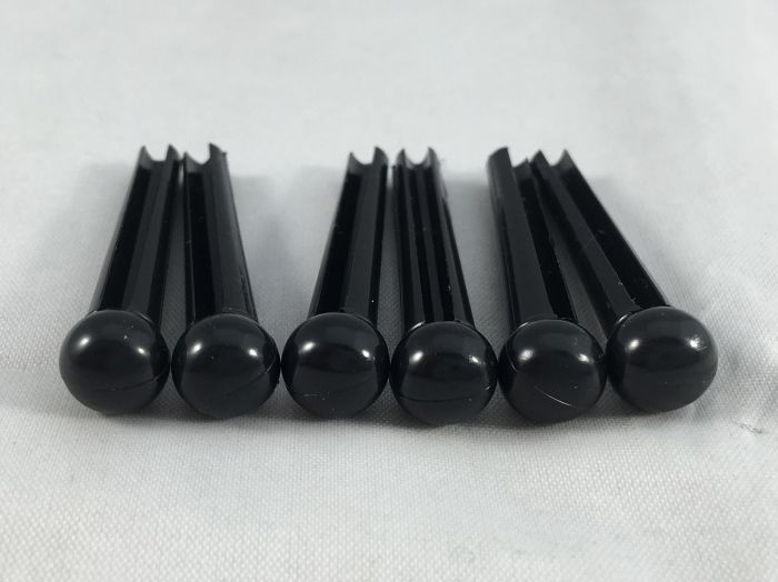 Bridge Pins- Black Plastic- 6