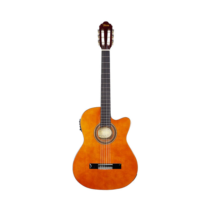 Valencia VC104HTCE Thinline Classical Acoustic Electric Guitar