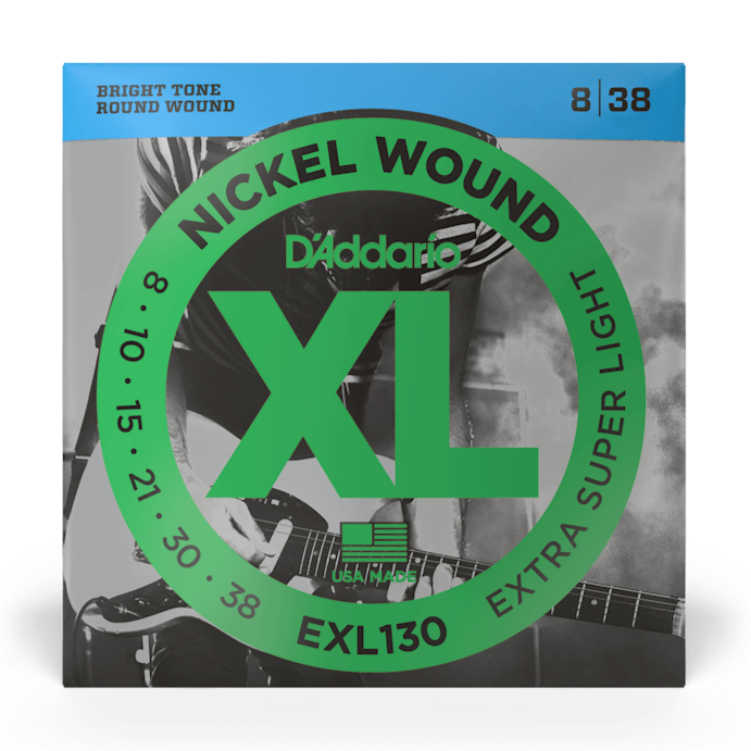 DAddario EXL130 08-38 Extra Super Light Electric Guitar String Set