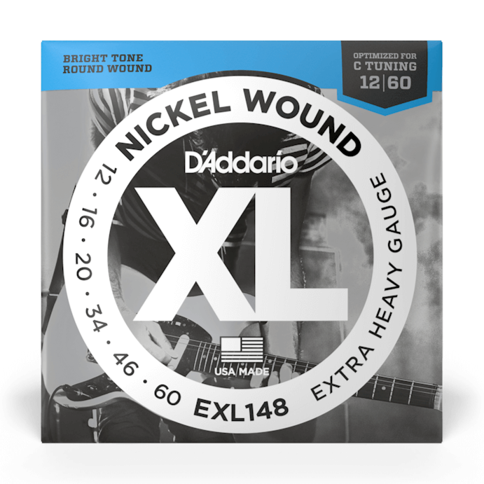 DAddario EXL148 Extra-Heavy 12-60 Nickel Wound Electric Guitar Strings