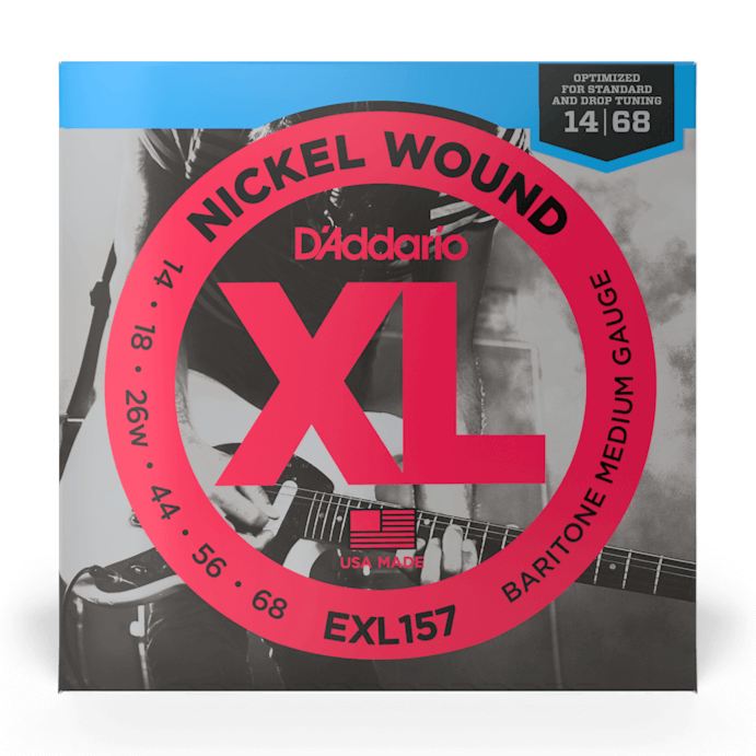 DAddario EXL157 Baritone Medium 14-68 Nickel Wound Electric Guitar Strings