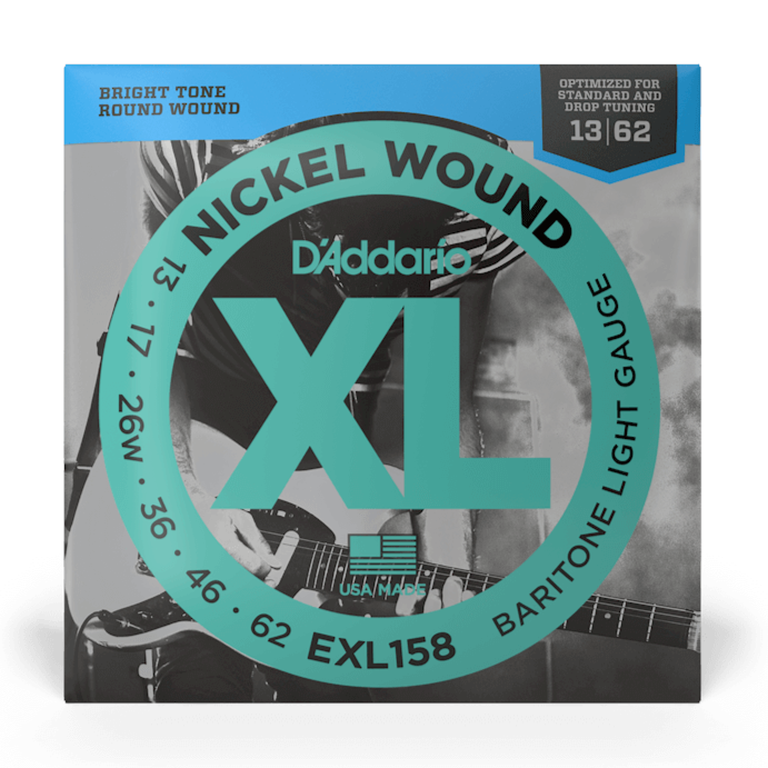 DAddario EXL158 Baritone Light 13-62 Nickel Wound Electric Guitar Strings