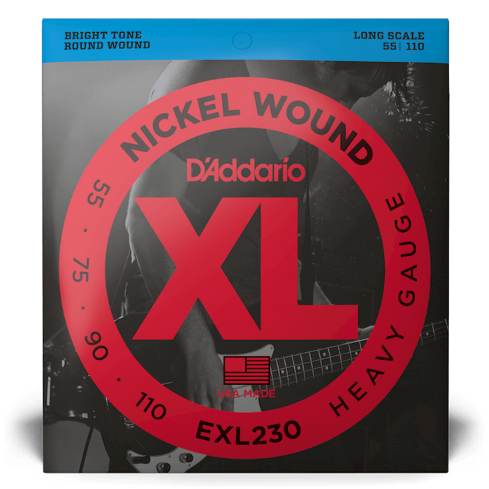 DAddario EXL230 55-110 N-Round Wound Long Bass Guitar String Set