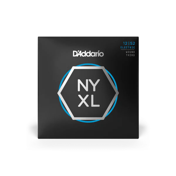 DAddario NYXL1252W 12-52 NYXL Light Nickel Wound 3rd Electric Guitar String Set