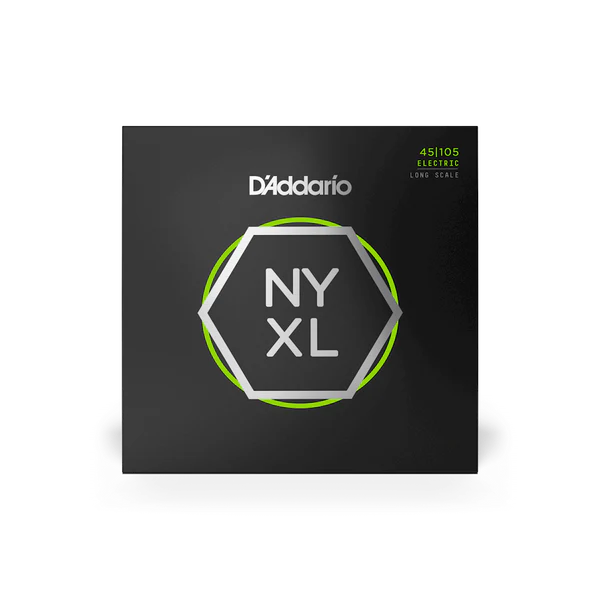 DAddario NYXL45105 Light Top / Med Bottom 45-105 Nickel Wound Long Scale Bass Guitar Strings