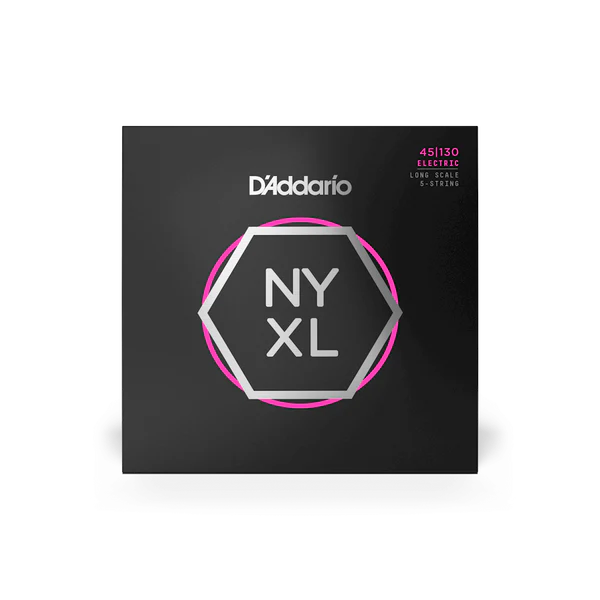 DAddario NYXL45130 Regular Light Long Scale 5-String Bass Strings