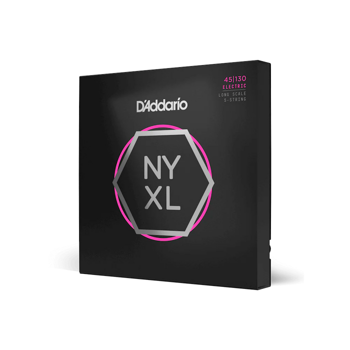 DAddario NYXL45130 Regular Light Long Scale 5-String Bass Strings
