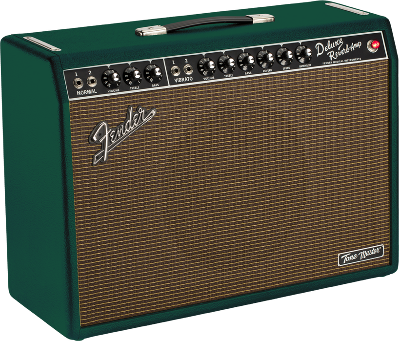 Fender FSR Tone Master Deluxe Reverb Guitar Combo Amp - British Racing Green Bassman