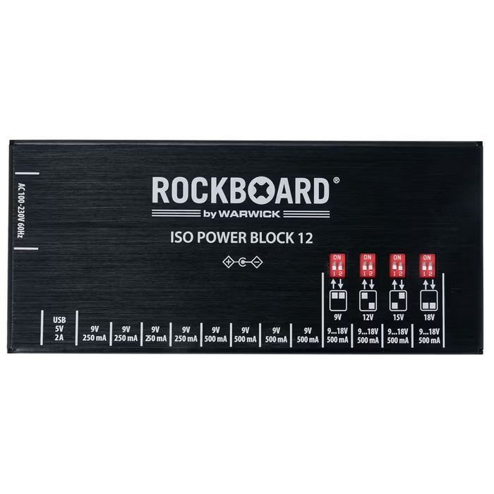 Warwick RockBoard ISO Power Block V12 IEC - Isolated Multi Power Supply