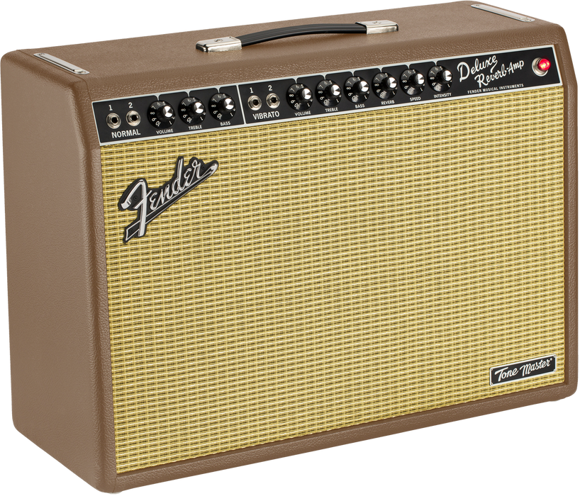 Fender FSR Tone Master Deluxe Reverb Combo Guitar Amplifier - Brown Nuxtex/Wheat