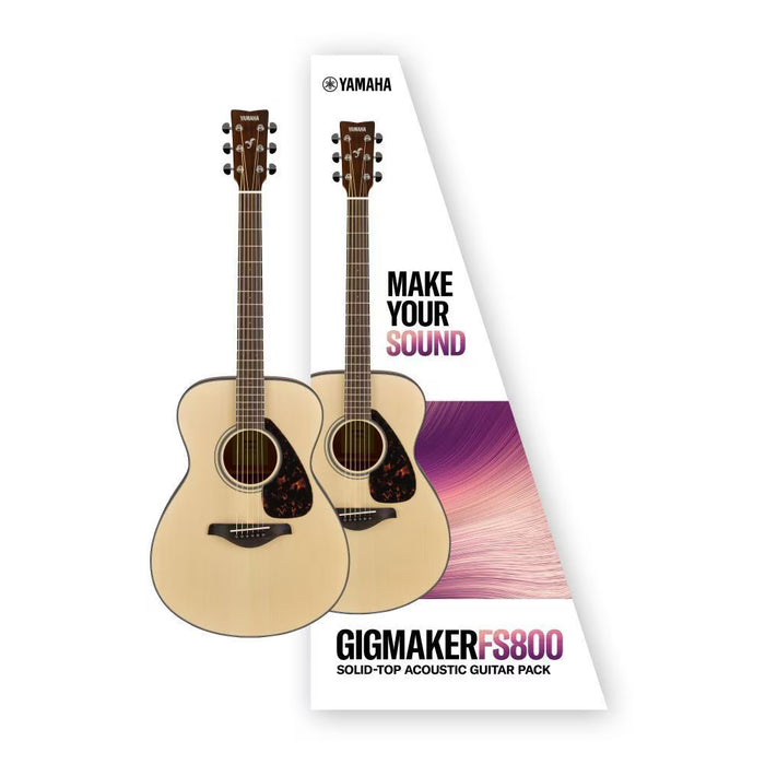 Yamaha GIGMAKERFS800 FS800 Solid Top Acoustic Guitar Pack