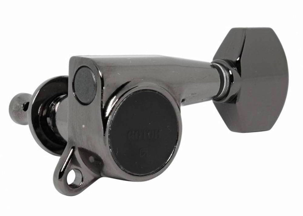 Gotoh G38B Machine Heads 6-In-Line Cosmo Black