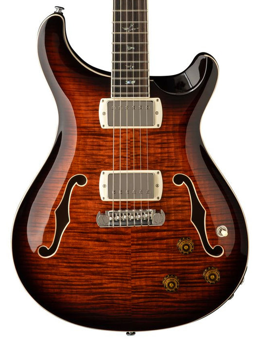 PRS SE Hollowbody II Piezo Electric Guitar - Orange Tiger Smoke Burst