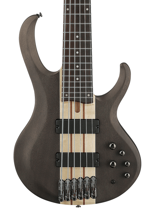 Ibanez BTB606 TGF 6 String Electric Bass - Transparent Gray Flat