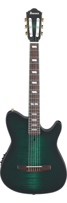 Ibanez FRH20FMN DGL Nylon String Guitar - Deep Emerald Green Low Gloss
