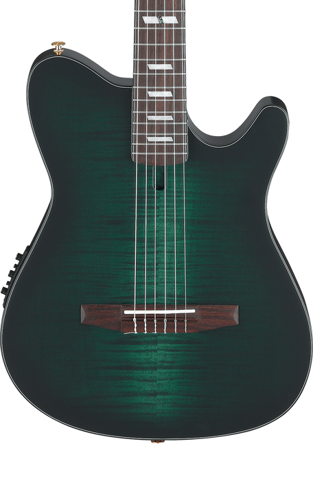 Ibanez FRH20FMN DGL Nylon String Guitar - Deep Emerald Green Low Gloss