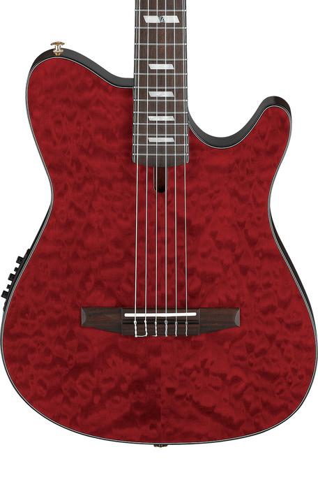 Ibanez FRH20QMN WRL Nylon String Guitar - Wine Red Low Gloss