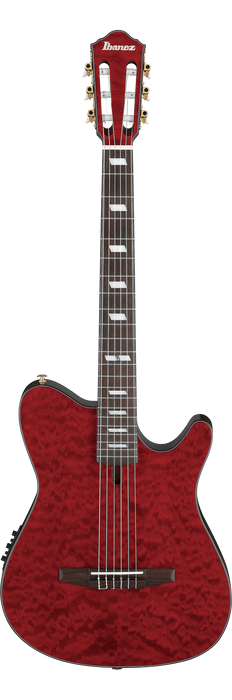 Ibanez FRH20QMN WRL Nylon String Guitar - Wine Red Low Gloss