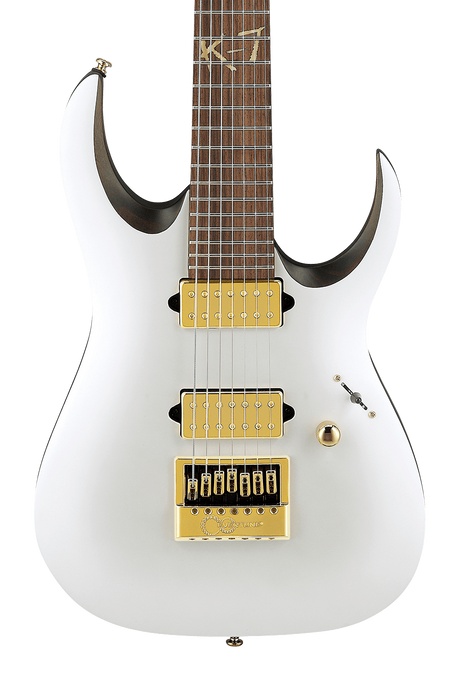 Ibanez K7 YANG Head Signature 7 String Electric Guitar - White