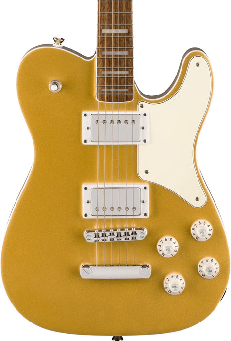 Squier Limited Edition Paranormal Troublemaker Telecaster Deluxe Laurel Fingerboard Parchment Pickguard - Aztec Gold