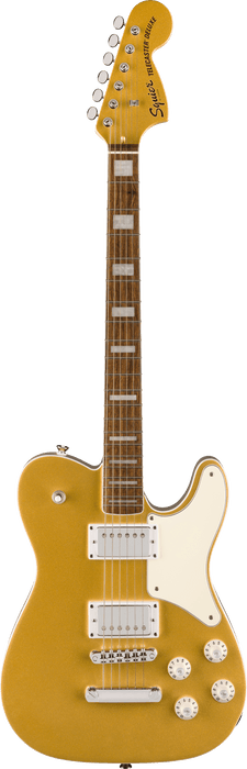 Squier Limited Edition Paranormal Troublemaker Telecaster Deluxe Laurel Fingerboard Parchment Pickguard - Aztec Gold