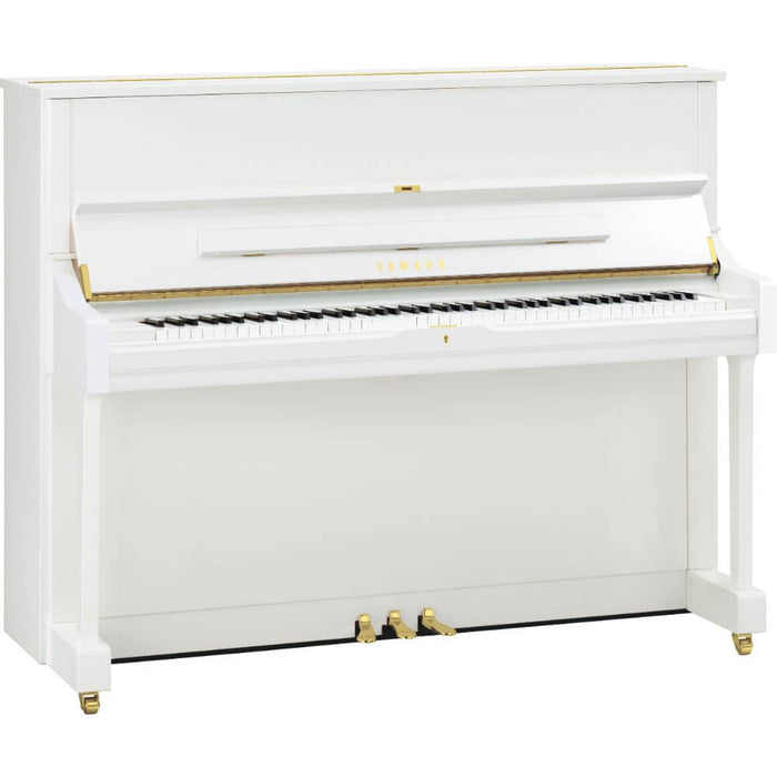 Yamaha U1PWHQ 121cm Upright Piano - Polished White
