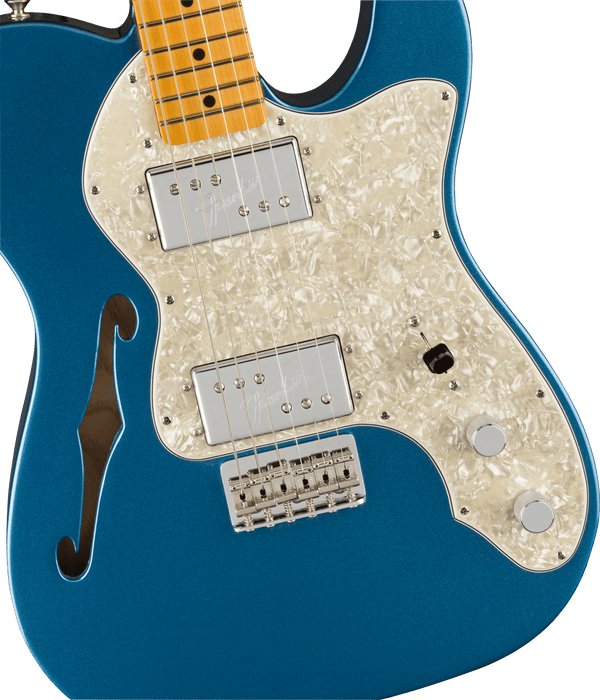Fender American Vintage II 1972 Telecaster Thinline Maple Fingerboard Electric Guitar - Lake Placid Blue