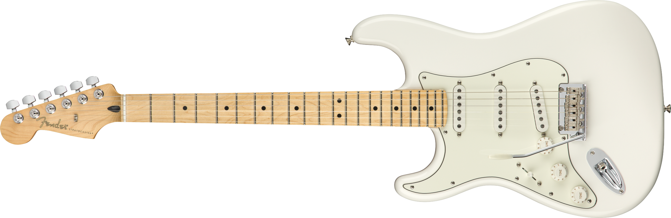 Fender Player Stratocaster Left Handed Maple Fingerboard - Polar White