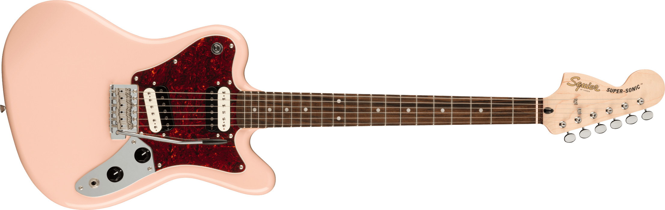 Squier Paranormal Super-Sonic LRL TSPG Electric Guitar - Shell Pink