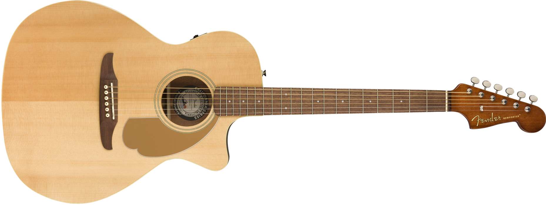 Fender Newporter Player Acoustic Electric Guitar Natural — DWmusic