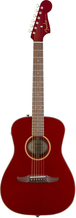 Fender Malibu Classic Acoustic Electric Guitar w/Bag - Hot Rod Red Metallic
