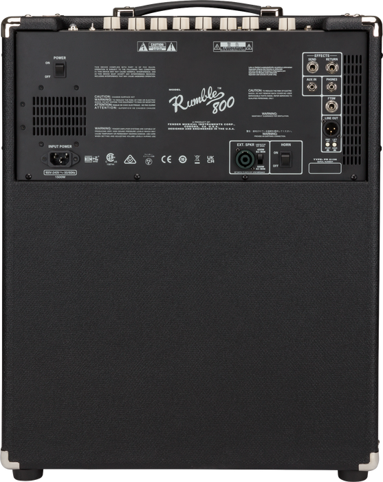Fender Rumble 800 Combo Bass Amplifier