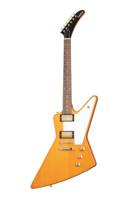 Epiphone Inspired by Gibson Custom Shop 1958 Explorer Electric Guitar - Aged Natural