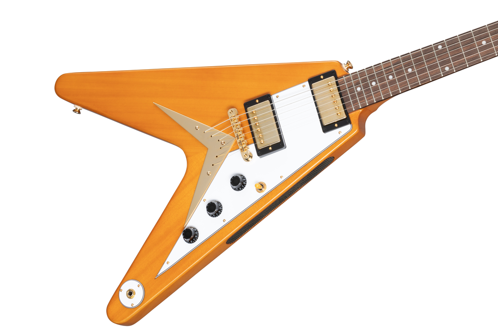 Epiphone Inspired by Gibson Custom Shop 1958 Flying V Electric Guitar - Aged Natural